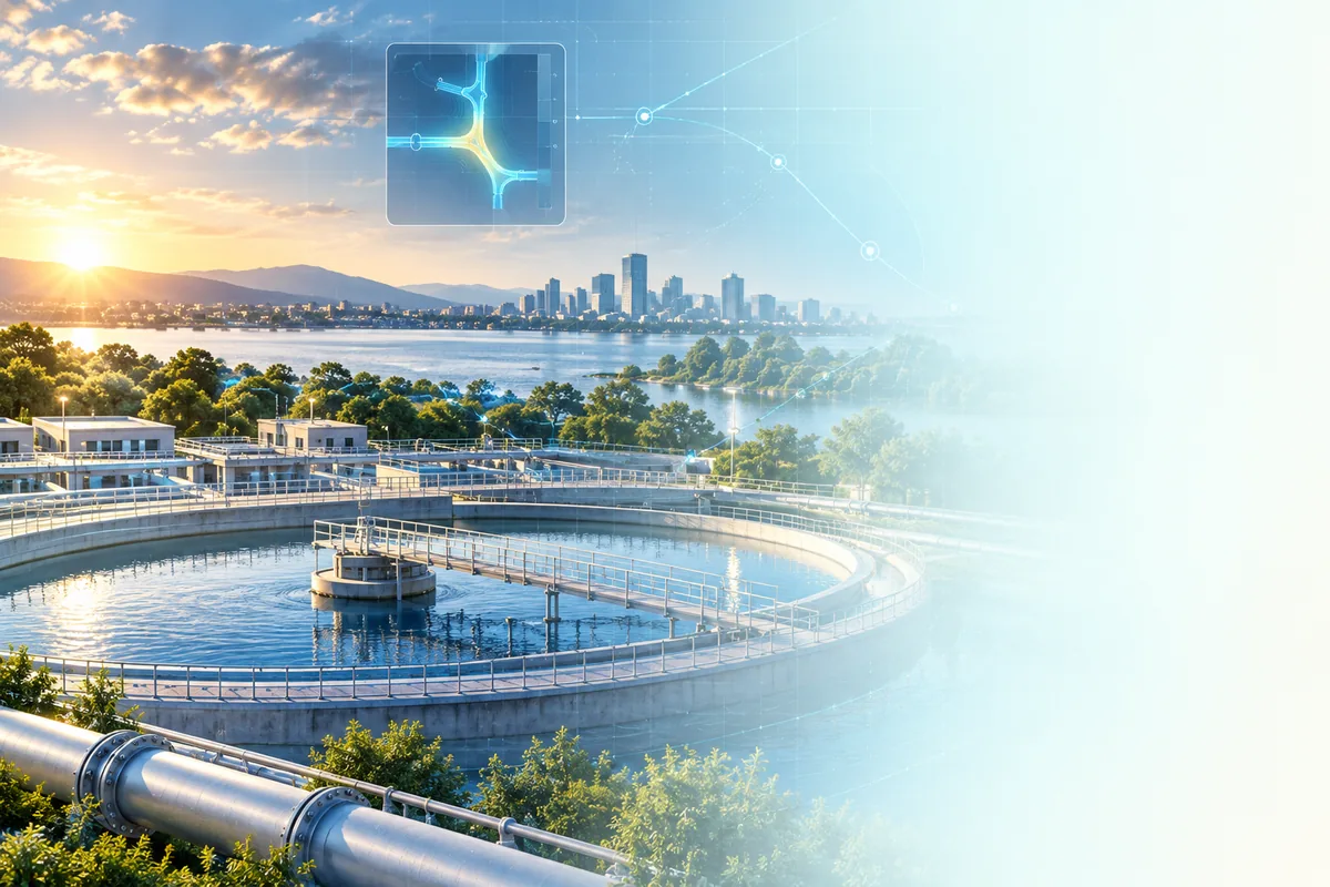 Water infrastructure network engineering visualization